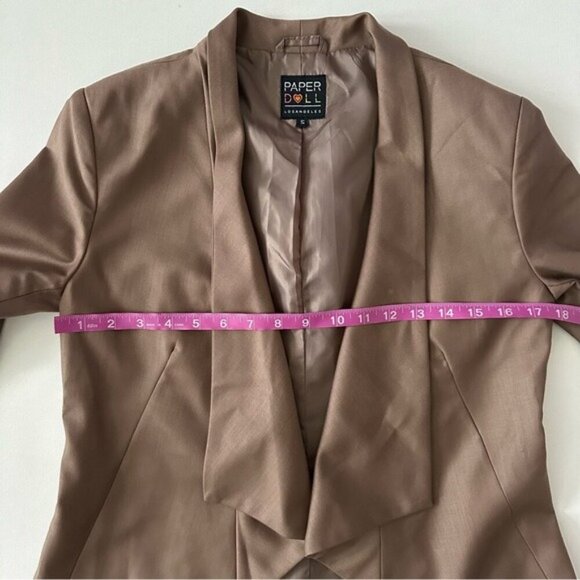 Paper Doll Women’s Draped Front Blazer Size S - Picture 13 of 15